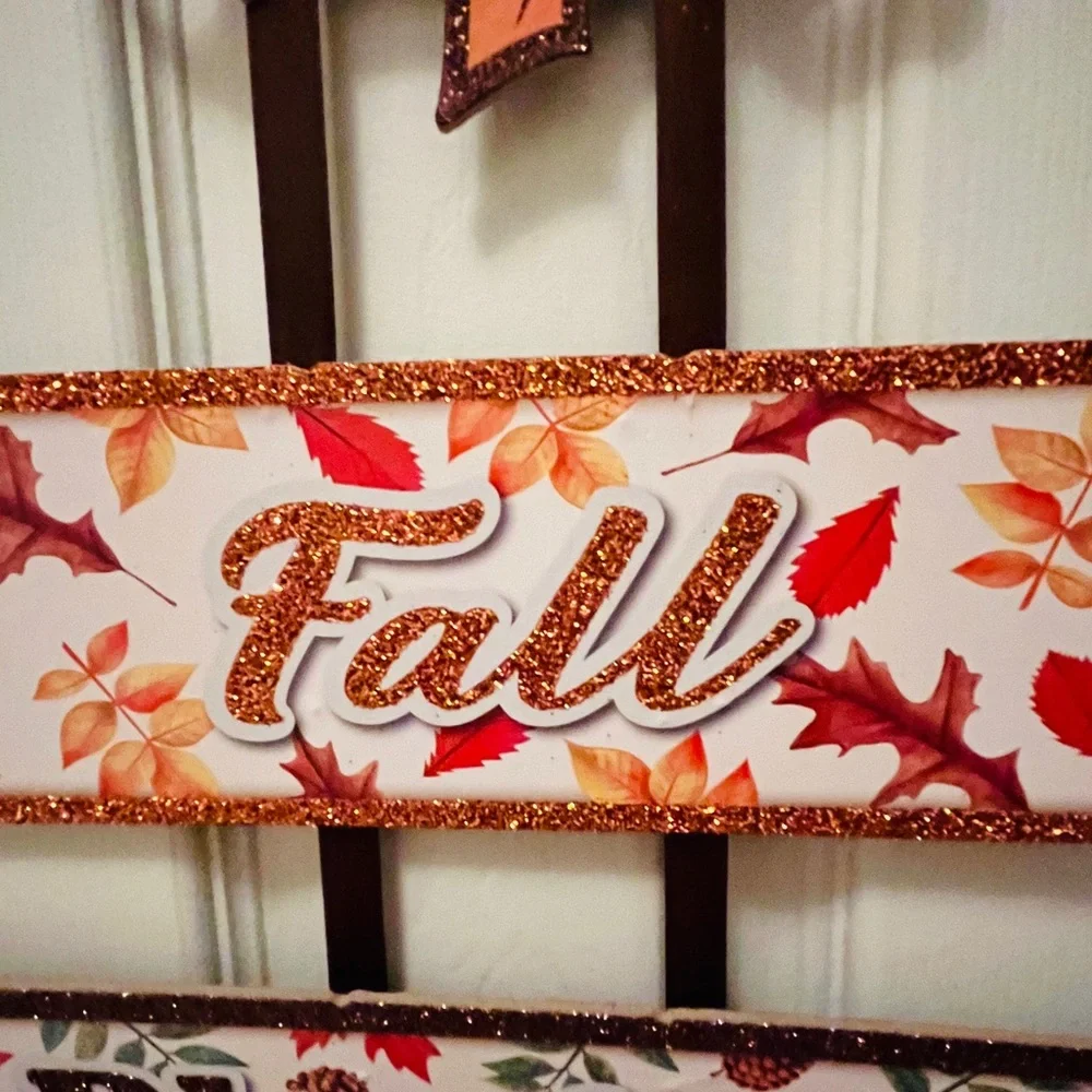 Farmhouse Rustic Fall Blessings Wooden Signs